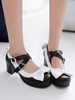 Sweet Lolita Footwear Schleifen Round Toe Leder Lolita Pumps