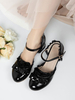 Sweet Lolita Footwear Schleifen Round Toe Leder Lolita Schuhe
