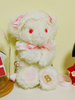 Sweet Lolita Handtasche Bestickter Bogen Plüsch Weißer Lolita Rucksack