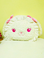 Sweet Lolita Handtasche Bunny Ruffle Bow Plüsch Weiß Lolita Cross Body Bag