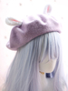 Sweet Lolita Hat Wolle Pom Pom Bunny Ohr Lolita Barett