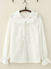 Sweet Lolita Hemdkragenpullover mit Peter-Kragen und weißem Lolita-Oberteil