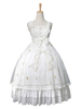 Sweet Lolita JSK Kleid Chiffon Rüschen bestickter Bogen Lolita Jumper Rock