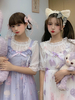 Sweet Lolita JSK Kleid Seestern Muschel bedruckt Bögen Rüschen Lolita Jumper Röcke