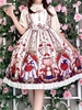 Sweet Lolita JSK Kleid Sugar Plum Fairy Printed Bow Lolita Jumper Röcke