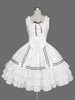 Sweet Lolita JSK-Kleid-Weiß Ärmel Rüschen Lolita Pullover Röcke