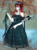 Sweet Lolita JSK Kleid Weiß Ärmellose Polyester Rüschen Spitze Lolita Pullover Röcke