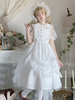 Sweet Lolita JSK-Kleid-Weiß Rüschen Lolita Pullover Röcke