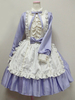 Sweet Lolita Kleid OP Ocean Blue Turndown Kragen Langarm Lolita One Piece Dress 