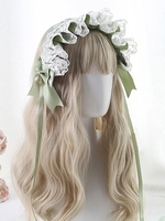 Sweet Lolita Kopfschmuck Spitze Bögen Stirnband Kopfbedeckung