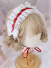 Sweet Lolita Kopfschmuck Spitze Erdbeere Stirnband