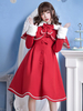 Sweet Lolita Mantel Bogen Plissee Wolle Lolita Wintermantel Mit Umhang