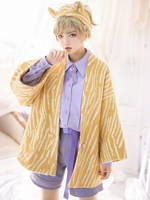 Sweet Lolita Mäntel Gelber Mantel Tiger Print Mantel Polyester Herbst Lolita Outwears