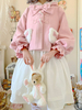 Sweet Lolita Mäntel Rosa Rüschen Schleifen Polyester Schleife Herbst Lolita Outwears