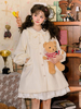 Sweet Lolita Mäntel Schwarz Rüschen Schleifen Langarm Polyester Winter Lolita Outwears