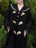 Sweet Lolita Mäntel Schwarzer Mantel Synthetischer Winter Lolita Outwears