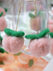 Sweet Lolita Ohrringe Pom Poms Pink Ohrring Poly Baumwollmischung Lolita Schmuck