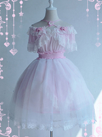 Sweet Lolita One Piece Kleid Rosa Spitze Blumen Lolita One Piece Kleider