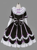 Sweet Lolita OP Dress Schwarze Lolita One Piece Kleider mit Rüschen