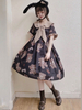 Sweet Lolita OP-Kleid Bär Drucken mit kurzen Ärmeln Sailor Lolita One Piece Kleider