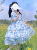 Sweet Lolita OP Kleid Bär Kurzarm Sailor Lolita Einteilige Kleider