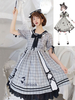 Sweet Lolita OP Kleid Ink Leakage Pen Schuluniform Bogen Lolita One Piece Kleider