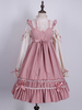 Sweet Lolita OP-Kleid-Rosa-Bögen Lolita One Piece Kleider