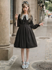 Sweet Lolita OP-Kleid Rüschen Bow Langarm-Lolita One Piece Kleider