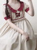 Sweet Lolita OP Kleid Schleife Rüschen Apricot Lolita One Piece Dress