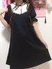 Sweet Lolita OP Kleid Spitze Schleife zweifarbig schwarz Lolita One Piece Dress