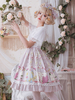 Sweet Lolita OP Kleid Spring Crane Print Kurzarm Lolita One Piece Kleider