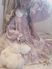 Sweet Lolita OP Kleid Stars Pink Ruffle Langarm Lolita One Piece Kleider