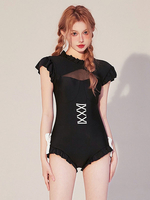 Sweet Lolita Outfits Ärmelloser Overall mit schwarzen Rüschen