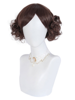 Sweet Lolita Perücke 30cm-35cm Hitzebeständige Faser Deep Brown Lolita Zubehör