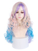 Sweet Lolita Perücke 66cm-95cm Hitzebeständige Faser Cyan Blue Lolita Zubehör