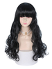 Sweet Lolita Perücken 66cm-95cm Hitzebeständiges faserschwarzes Lolita Zubehör