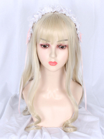 Sweet Lolita Perücken Silber Hitzebeständige Faserbögen Lolita Zubehör