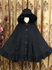 Sweet Lolita Poncho White Synthetikpaspel Winter Lolita Outwears