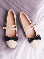 Sweet Lolita Pumps Bow Strappy Zweifarbige Aprikose