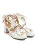 Sweet Lolita Schuhe Bogen Spitze High Heel Leder Lolita Pump Schuhe