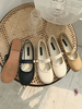 Sweet Lolita Schuhe Khaki Knöpfe Runde Zehe Lolita Pumps