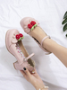 Sweet Lolita Schuhe Strawberry Leder Chunky Heel Lolita Schuhe