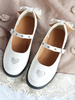 Sweet Lolita Schuhe Sweathear Bow Strass Weiß Lolita Mary Jane Schuhe