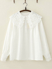 Sweet Lolita Shirt Spitzenkragen Baumwolle Weiß Lolita Top