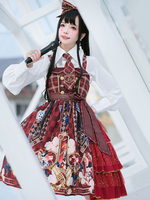 Sweet Lolita Shirt Weiß Langarm Turndown Collar Polyester Shirt Lolita Bluse