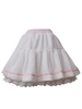 Sweet Lolita SK - Spitzenrüsche zweifarbiger weißer Lolita-Rock