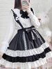 Sweet Lolita SK Spitze Rüschen Schleife Polyester Schwarze Lolita Röcke