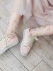 Sweet Lolita Socken Pink Stars Print Transparente; lose Socken
