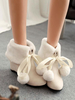 Sweet Lolita Stiefel aus Pelz Pom Pom Wildleder Lolita