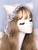 Sweet Lolita Stirnband KC Cat Ear Spitzenband Bögen Lolita Headwear